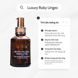 Tinh Dầu Dưỡng Tóc Phục hồi Ungex Biotin & Diva Argan Oil 50ML