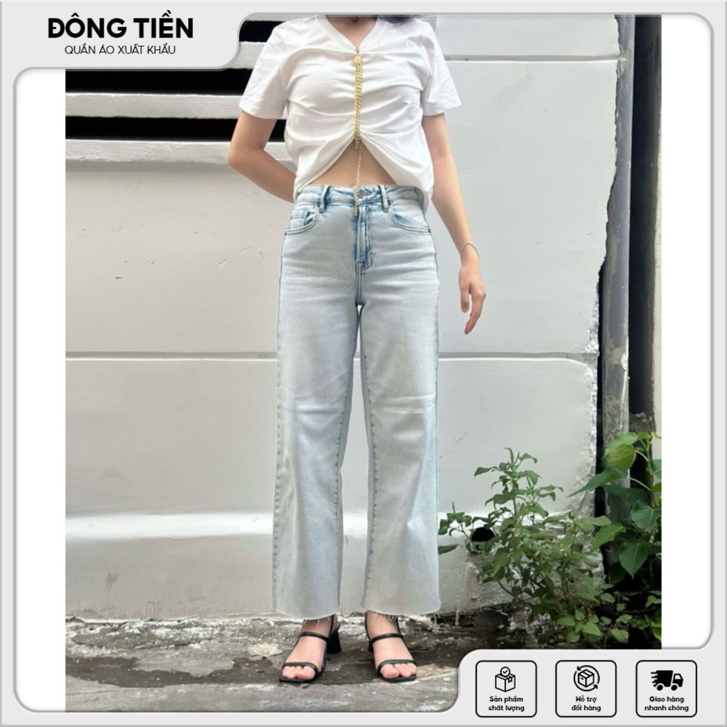 Quần Jeans Nữ Ống Loe Hidden Hàng Xuất Khẩu Xịn - Siêu Co Giãn, Thoải Mái Vận Động
