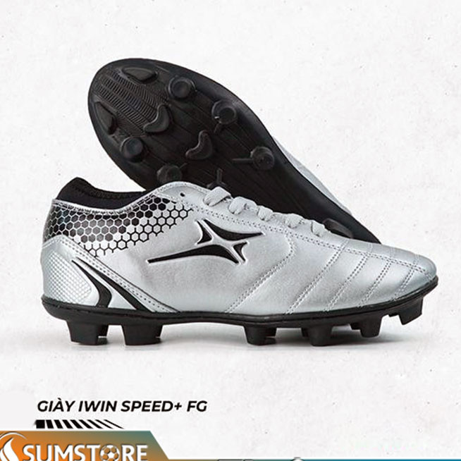 Giày Đá Banh Iwin Speed+ Fg Bạc - Giày Thể Thao Nam Nữ