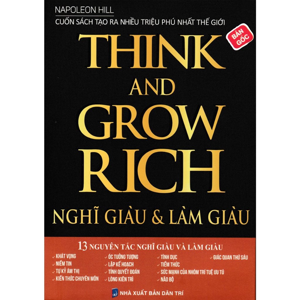 Sách - Think And Grow Rich - Nghĩ Giàu Và Làm Giàu - HNB