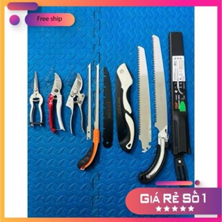 [HÀNG LOẠI 1] Bộ Dụng Cụ làm vườn 10 món thép SK5 gồm 2 kéo cắt cành, 1 kéo tỉa, 1 cưa lách,1 cưa gấp và lưỡi thay thế