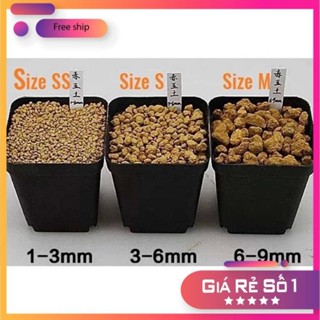 lẻ 1kg đất nung Akadama ( nền thuỷ sinh, bonsai, trồng xương rồng sen đá, cây cảnh)