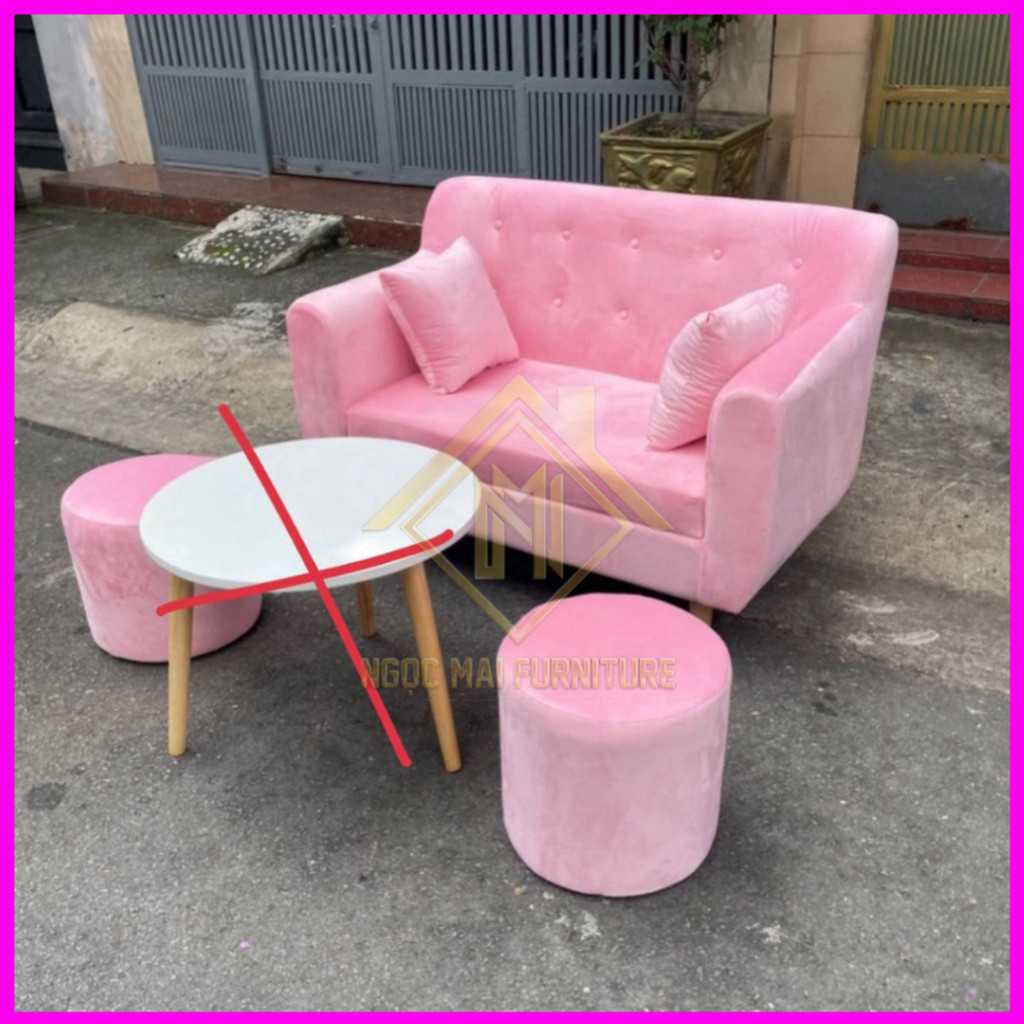 Sofa mini 1m2 văng thuyền cao cấp, ghế lao động mini dài 1m20 nhung - làm màu theo yêu cầu - bh 12 t