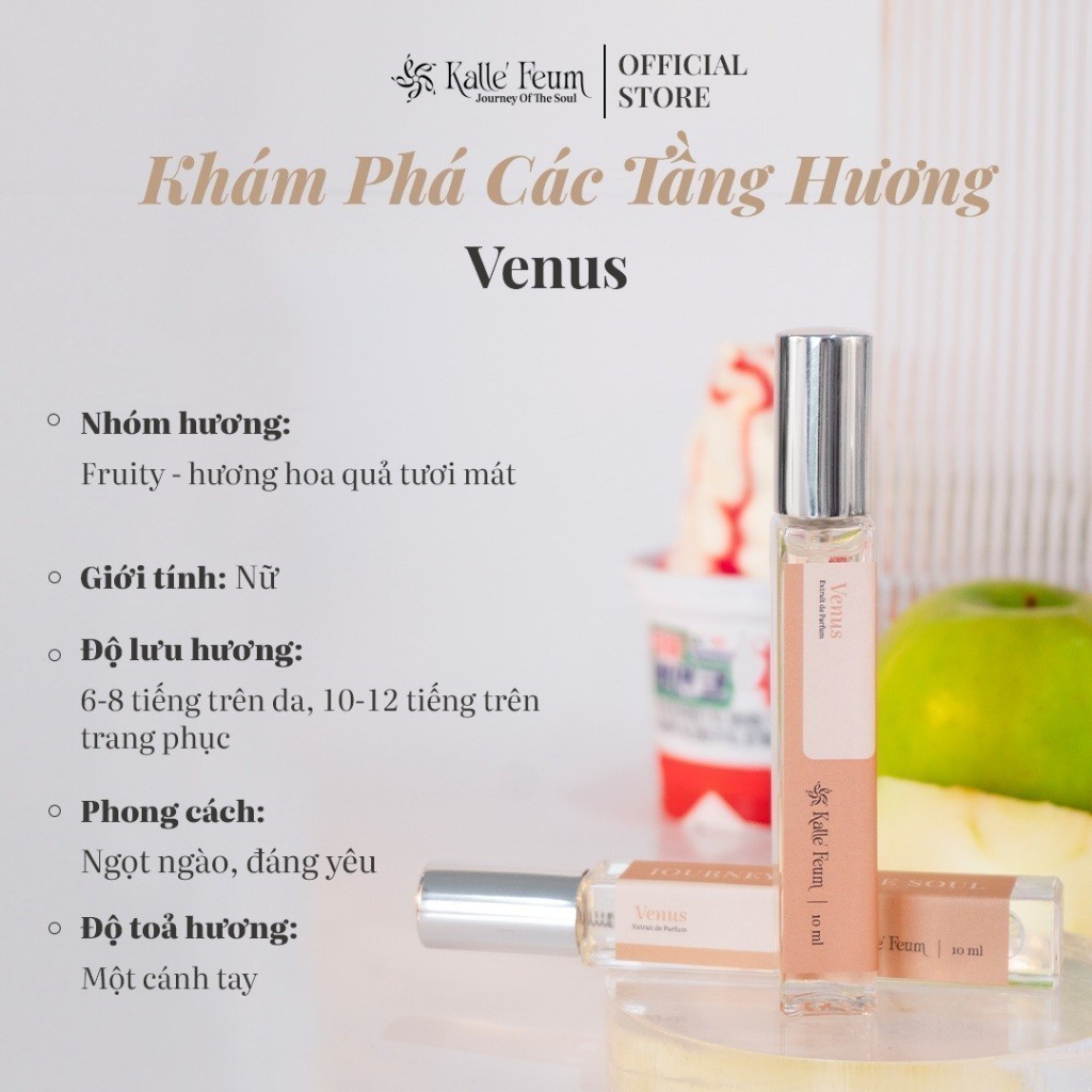 Tinh Dầu Nước Hoa Nữ VENUS Mùi Hương Kẹo Ngọt Đáng Yêu Dạng Xịt | Kalle' Feum | BigBuy360 - bigbuy360.vn