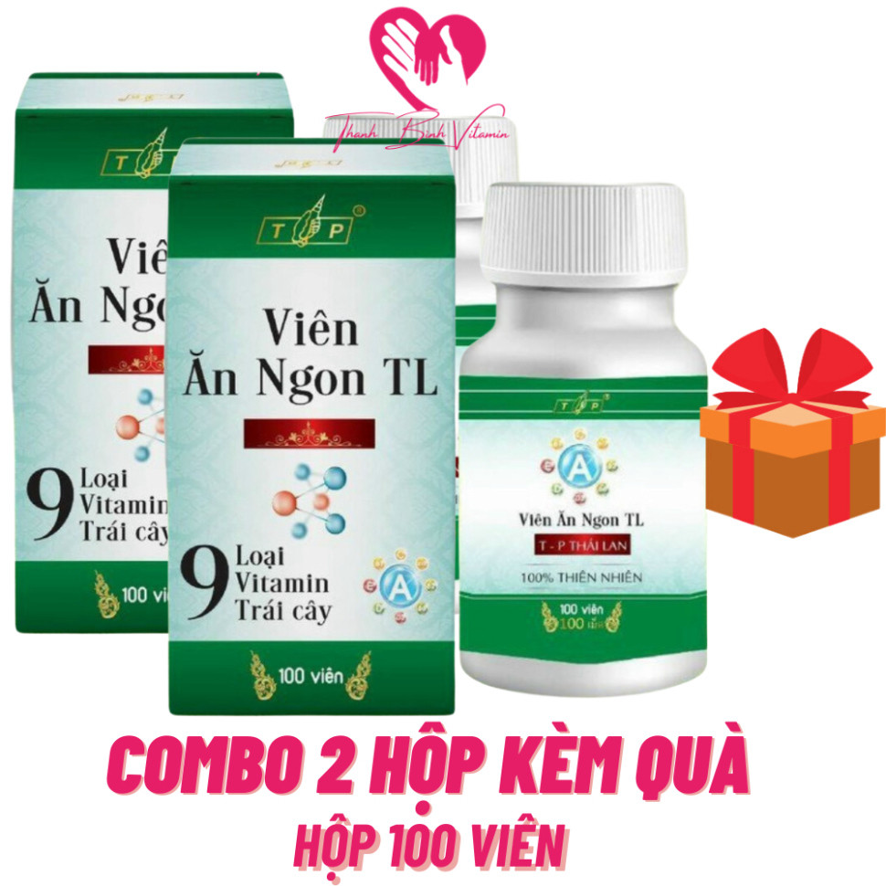 Kèm Quà_[Combo 2 Hộp 100 Viên] Tăng Cân TL Chính Hãng Hộp To 100 Viên