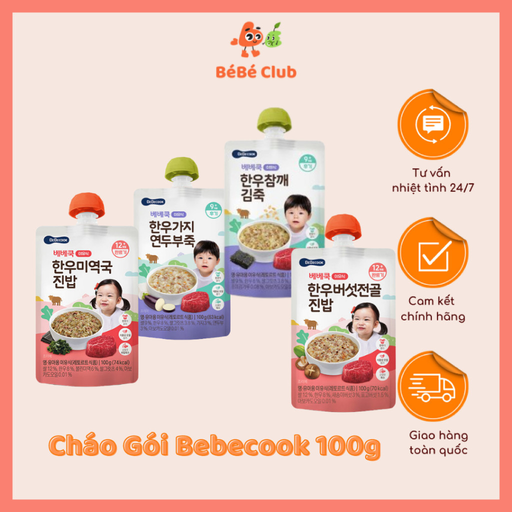 Cháo Gói Bebecook 100g