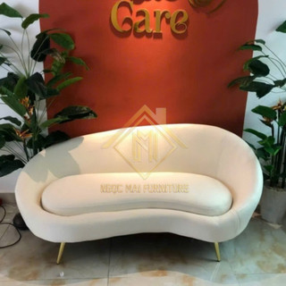 Ghế sofa hạt đậu decor phòng siêu sinh - sofa nữa vầng trăng - bh 12 tháng