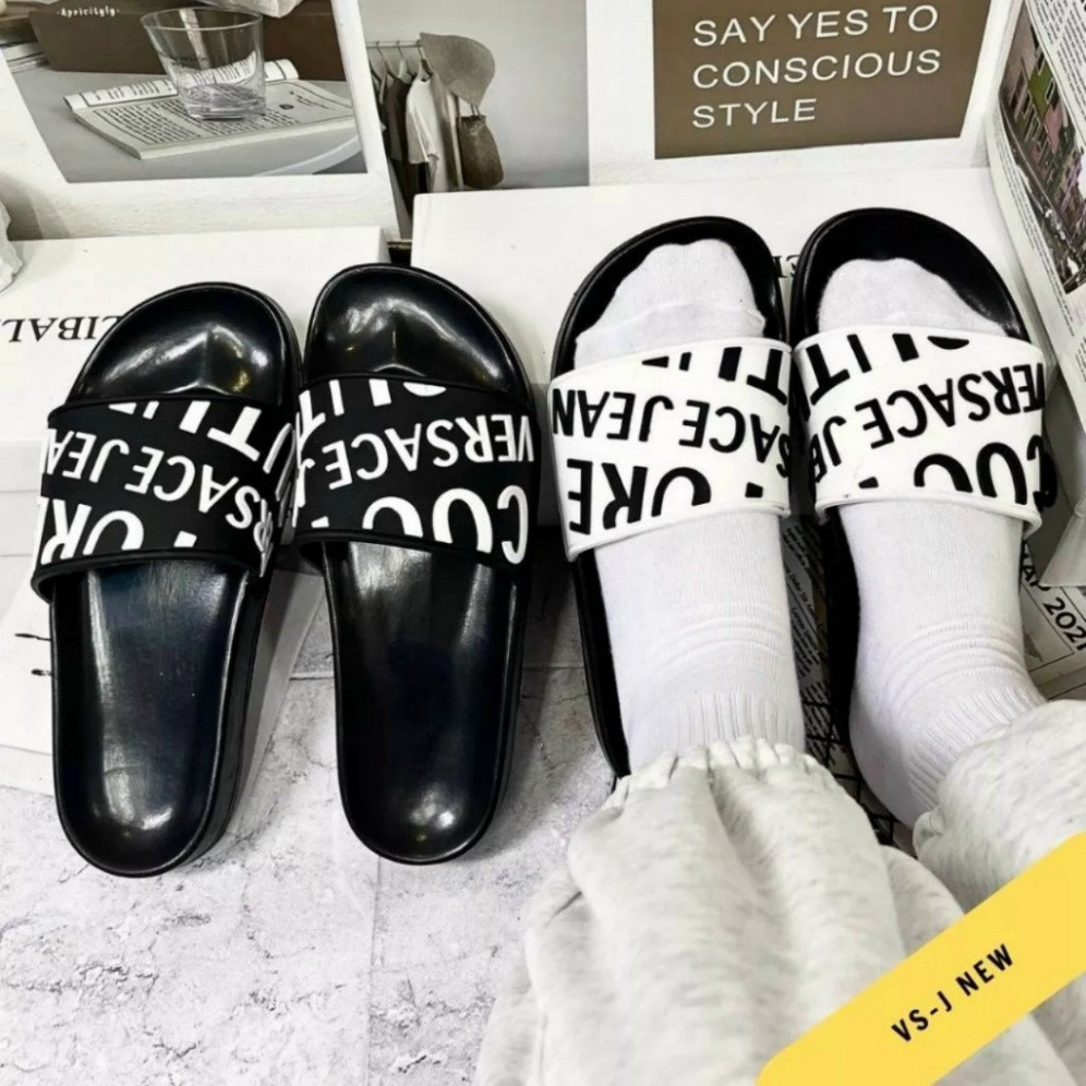 Dép Nam VERSACE JEAN mẫu mã mới Đủ Màu Đủ Size Hot Nhất-Dép giới tính Gía Rẻ Đỉnh