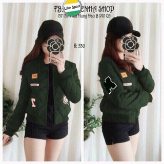 Áo khoác dù phao thêu nữ 💟