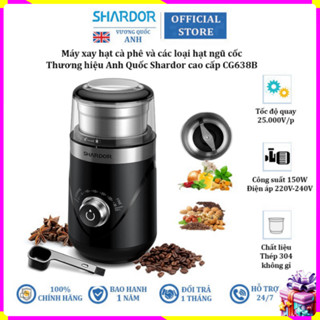 [NEW]  [BH 1 NĂM - HÀNG CHÍNH HÃNG] Máy xay hạt và phê và các loại hạt ngũ cốc Shardor CG638B, công suất 150W .
