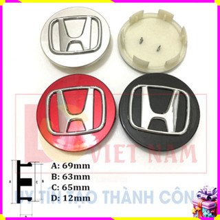 [NEW]  Logo chụp mâm bánh xe ô tô Honda đường kính 69mm, chất liệu nhựa ABS cao cấp .
