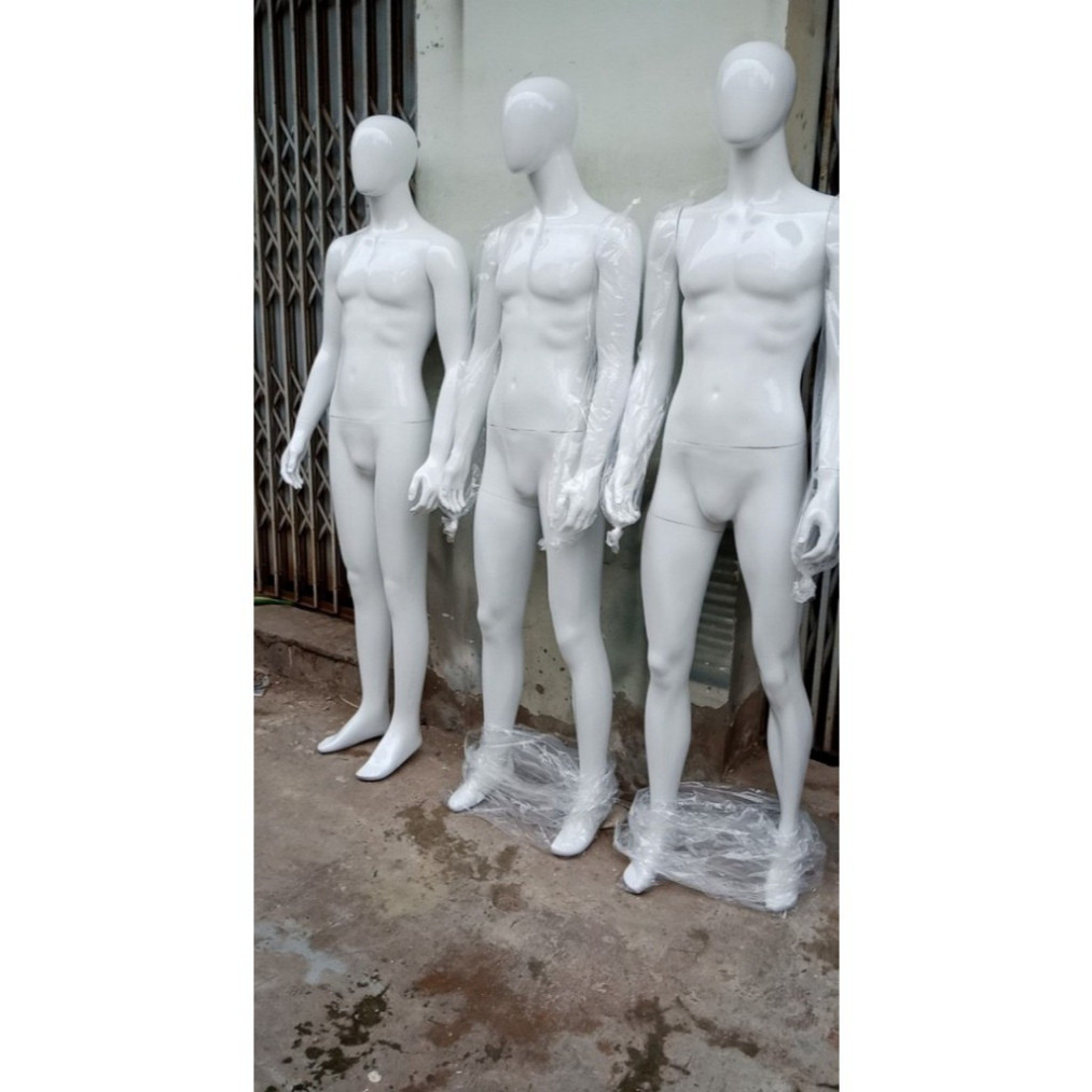 Manocanh nam trắng đầu trứng nguyên con bằng nhựa không vỡ không bể hợp thời trang - manocanh 09