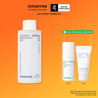 Nước cân bằng giữ ẩm da innisfree Blueberry Rebalancing Skin