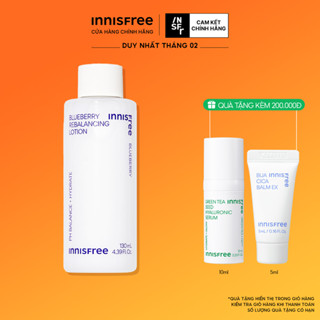 Sữa dưỡng ẩm Blueberry hỗ trợ cân bằng dầu và độ ẩm innisfree Blueberry Rebalancing Lotion 130ml