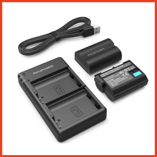 Bộ sạc đôi và 2 pin RAVPOWER - RP-BC057 Nikon EN-EL15