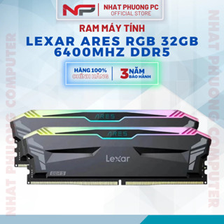 Bộ Nhớ Ram PC Lexar Ares RGB 32GB 6400Mhz DDR5 (2x16G) (XMP/EXPO)-LD5U16G64C32LA-RGS