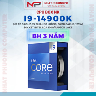 CPU Intel Core i9 14900K (3.20 Ghz, up to 6.0GHz, 24 Nhân 32 Luồng, 36 MB Cache) - Bảo Hành 36 Tháng