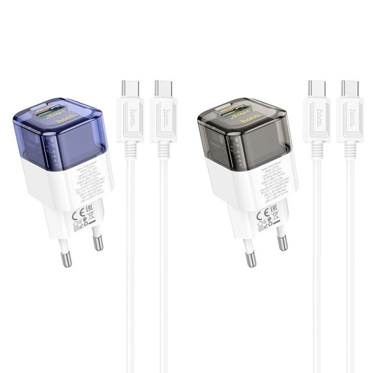 Bộ sạc nhanh Type C 30W Hoco củ sạc PD30W kèm dây Type C cho iPhone, Samsung, Xiaomi, Oppo - Phụ kiệ