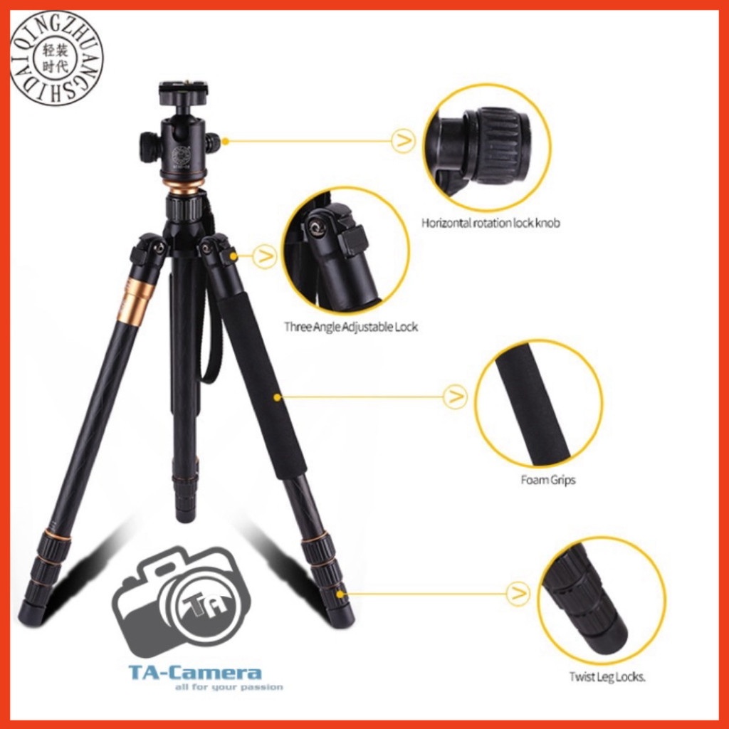 Chân máy ảnh Tripod & Monopod 2in1 Beike Q999