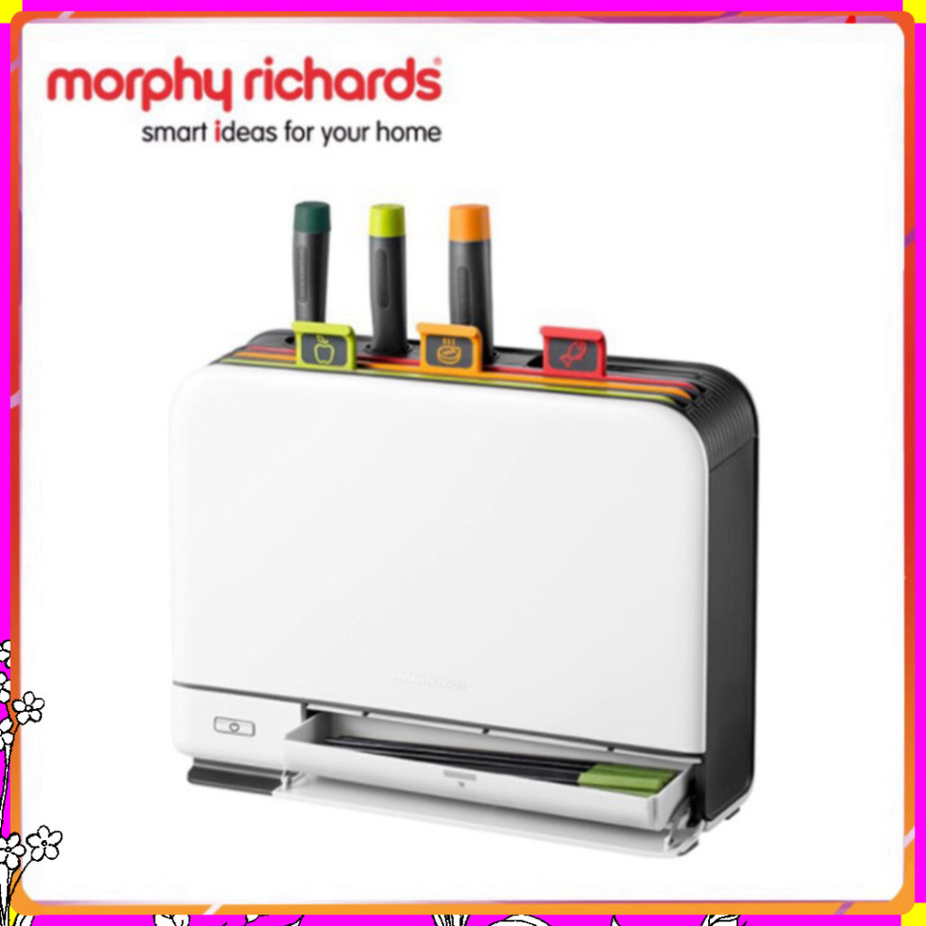 Bộ Dao Thớt Khử Khuẩn UV Và Sấy Khô Morphy Richards MR1001 - HÀNG NHẬP KHẨU BẢO HÀNH 24 THÁNG - HÀNG