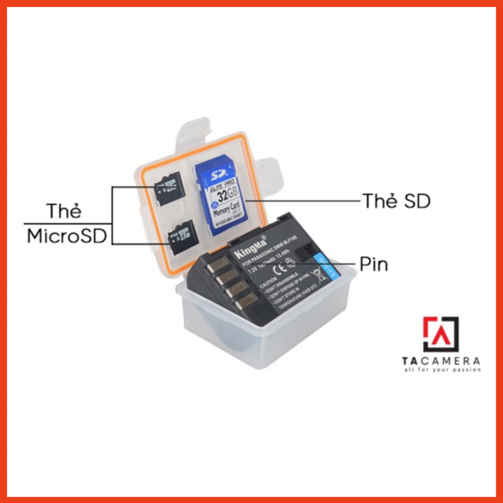 Hộp đựng Pin + Thẻ Nhớ KingMa