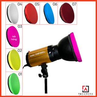 Combo (6 màu) Vải Lọc Sáng Cho Choá Đèn 18cm - Dùng Cho Đèn LED Và Flash