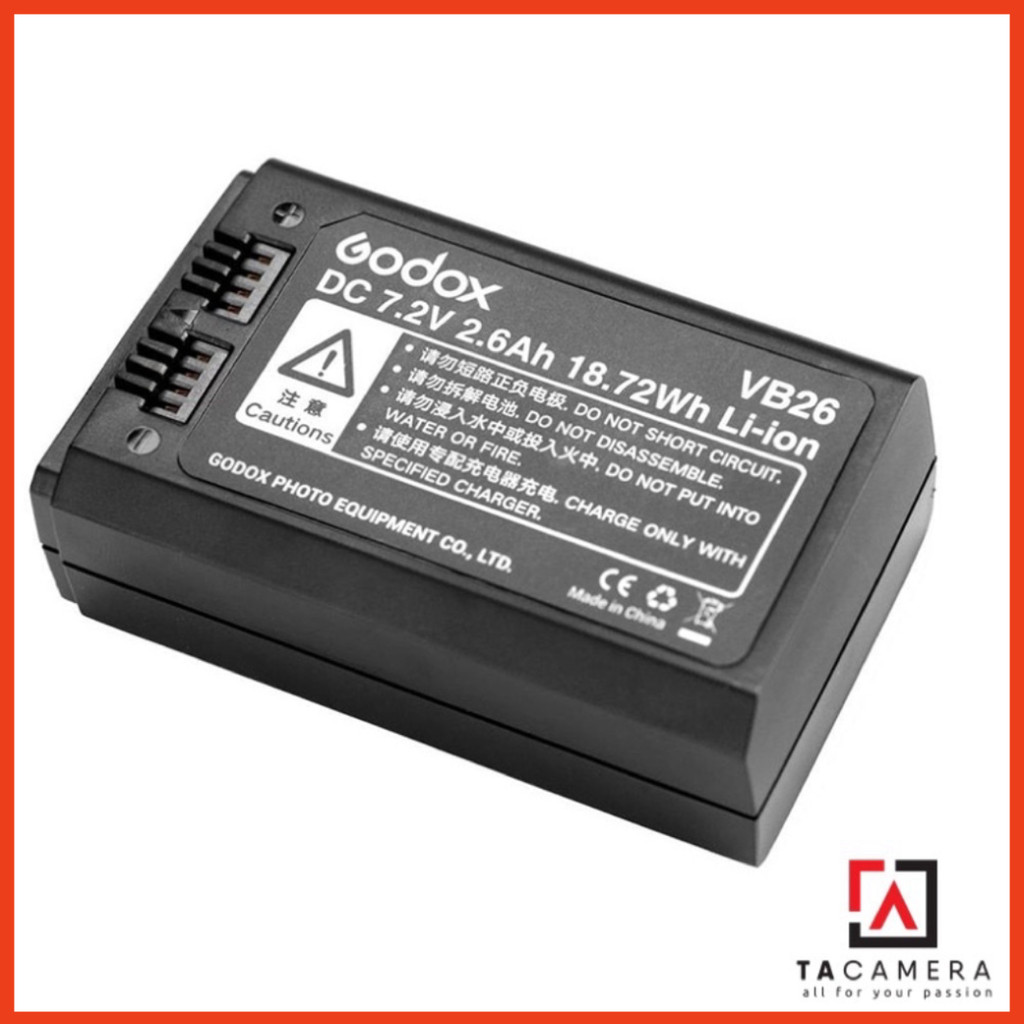 Pin - Sạc Godox VB26 cho đèn Godox V1/V860iii