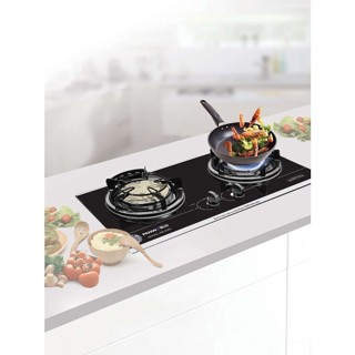 Bếp gas đôi hồng ngoại Panworld PW-4203 lắp âm hoặc dương, tiết kiệm gas