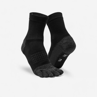 Tất chạy bộ xỏ ngón Run900 đen DECATHLON Kiprun 8830347