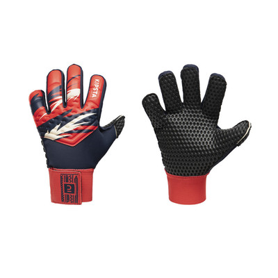 Găng tay thủ môn đá bóng trẻ em siêu bền F100 đỏ/đen/trắng DECATHLON Kipsta 8801144
