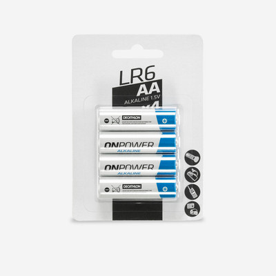 Bộ 4 viên pin alkaline aa lr06 Decathlon FORCLAZ mã 8289839