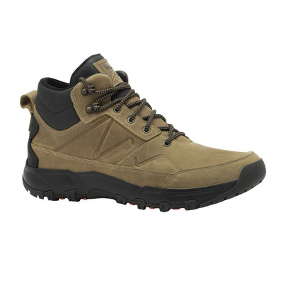 Giày hiking nam cổ lửng bằng da chống thấm nước nh500 nâu Decathlon QUECHUA mã 8668913