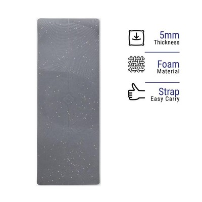 Thảm yoga nhẹ XL 200 x 75 cm x 5 mm cám Decathlon KIMJALY mã 8843405