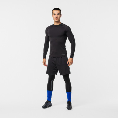 Áo lót dài tay đá bóng thoáng khí keepcomfort cho người lớn đen DECATHLON KIPSTA mã 8650758
