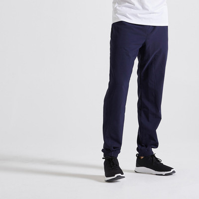 Quần dài tập gym nam essential xanh navy Decathlon DOMYOS mã 8569365