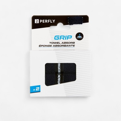 Hộp 2 dây quấn cán vợt cầu lông dạng vải đen Decathlon PERFLY mã 8811894