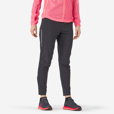 Quần dài chạy bộ ôm vừa kiprun light cho nữ đen Decathlon KIPRUN mã 8664407