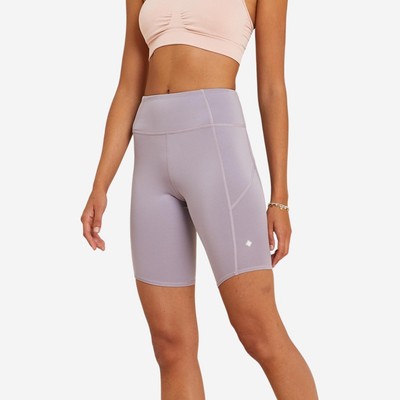 Quần short yoga vận động cho nữ tím nhạt DECATHLON KIMJALY mã 8731250