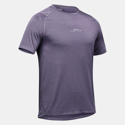 Áo thun dã ngoại nam ngắn tay thấm hút mồ hôi mh500 màu be Decathlon QUECHUA mã 8758005