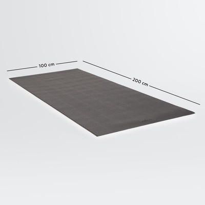 Thảm bảo vệ sàn tập fitness cỡ l 100 x 200 cm DECATHLON DOMYOS mã 8648653