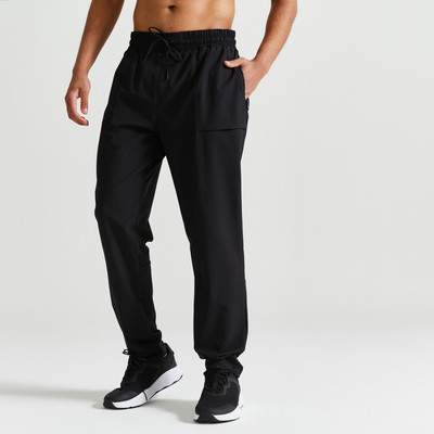 Quần dài tập fitness thoáng khí 500 cho nam đen DECATHLON mã 8731703
