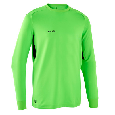 Áo thun thủ môn f100 cho trẻ em xanh lá Decathlon KIPSTA mã 8586189