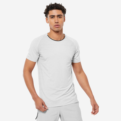 Áo thun thể thao nam thoáng khí xám Decathlon DOMYOS mã 8811671