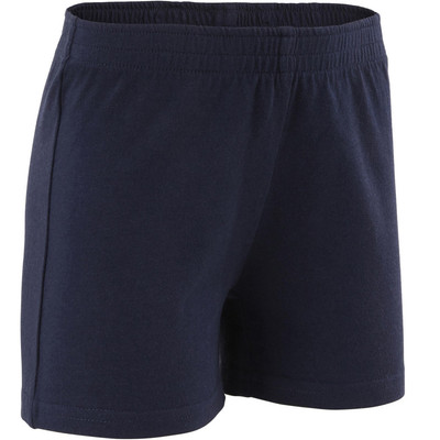 Quần short tập gym trẻ em 100 xanh navy DECATHLON DOMYOS mã 8516302