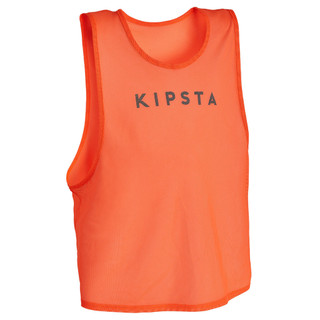 Áo bib luyện tập cho người lớn DECATHLON kipsta cam dạ quang mã 8526947