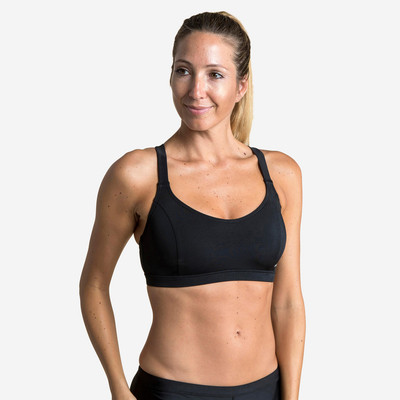 Áo bơi vega nữ đen DECATHLON NABAIJI
