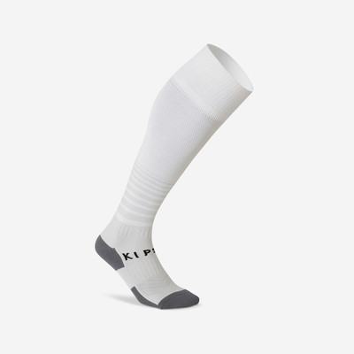 Tất đá bóng f500 cho người lớn màu trắng DECATHLON kipsta mã 8514552