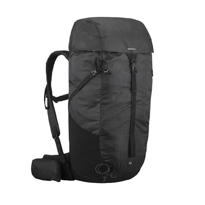 Balo leo núi dã ngoại 35l mh100 đen Decathlon QUECHUA mã 8786727