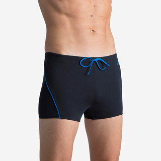 Quần bơi boxer 100 plus cho nam đen xanh dương DECATHLON NABAIJI mã 8647088