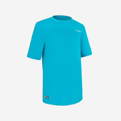 Áo thun lướt sóng chống tia uv 100 cho trẻ em xanh da trời DECATHLON olaian mã 8611587
